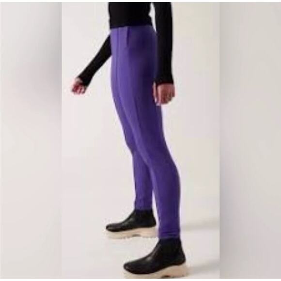 NWT Athleta Glacier snow ski skinny pants in Purple, 12 - Picture 2 of 15